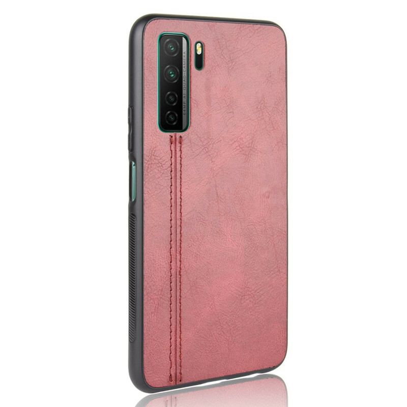 Coque Huawei P40 Lite 5G Style Cuir Coutures