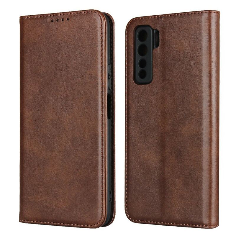 Flip Cover Huawei P40 Lite 5G Cuir Véritable