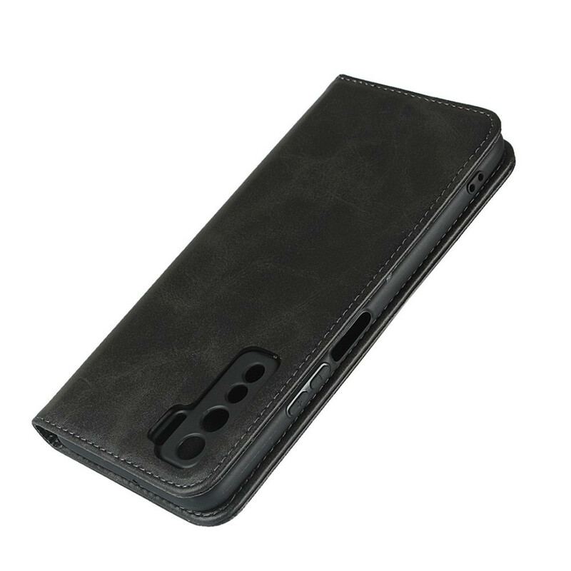 Flip Cover Huawei P40 Lite 5G Cuir Véritable