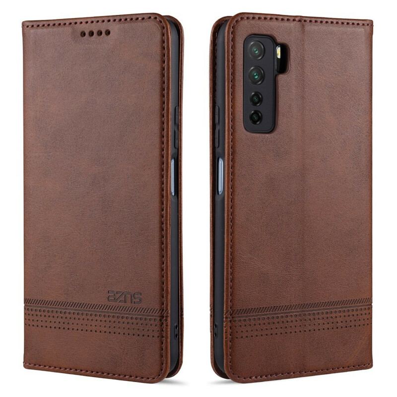 Flip Cover Huawei P40 Lite 5G Style Cuir AZNS