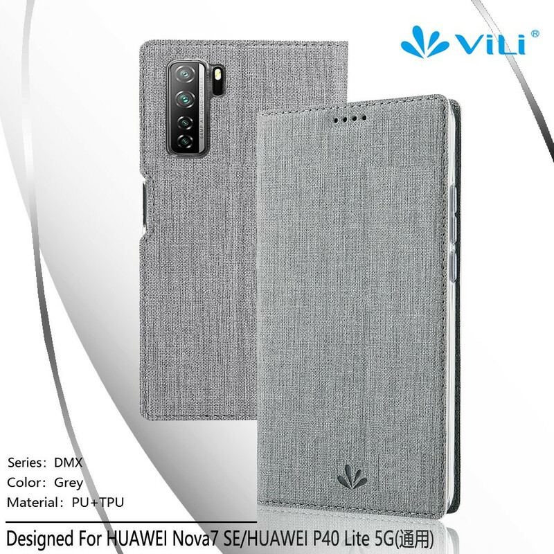 Flip Cover Huawei P40 Lite 5G Texturée VILI DMX