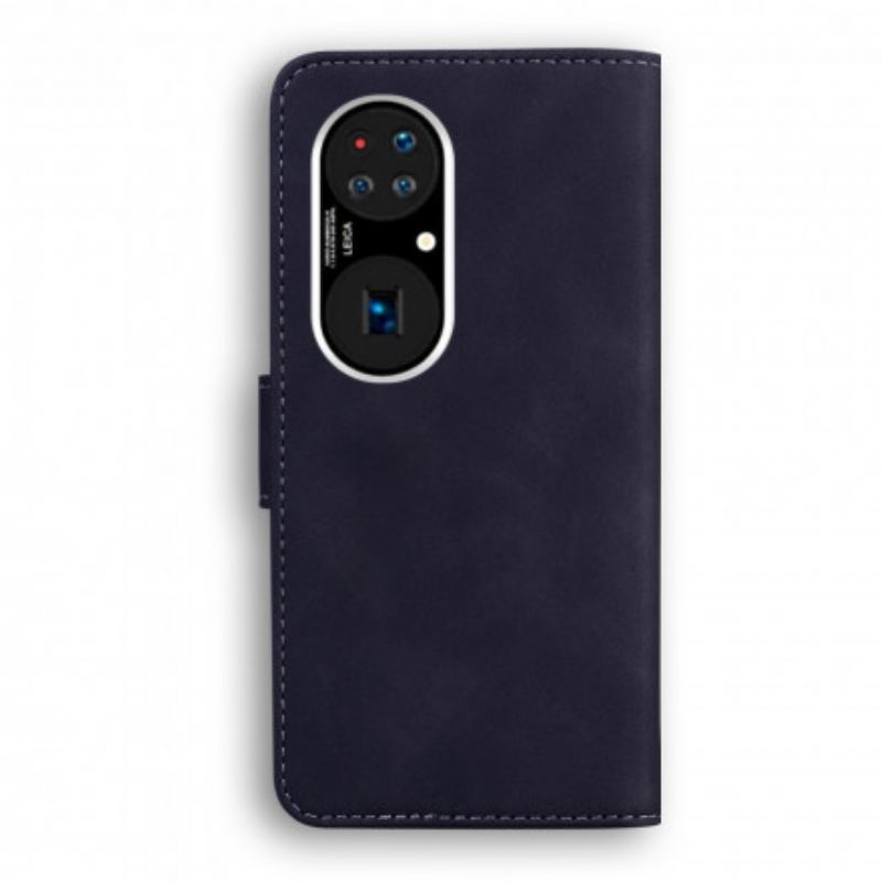 Housse Huawei P50 Style Cuir Vintage Couture