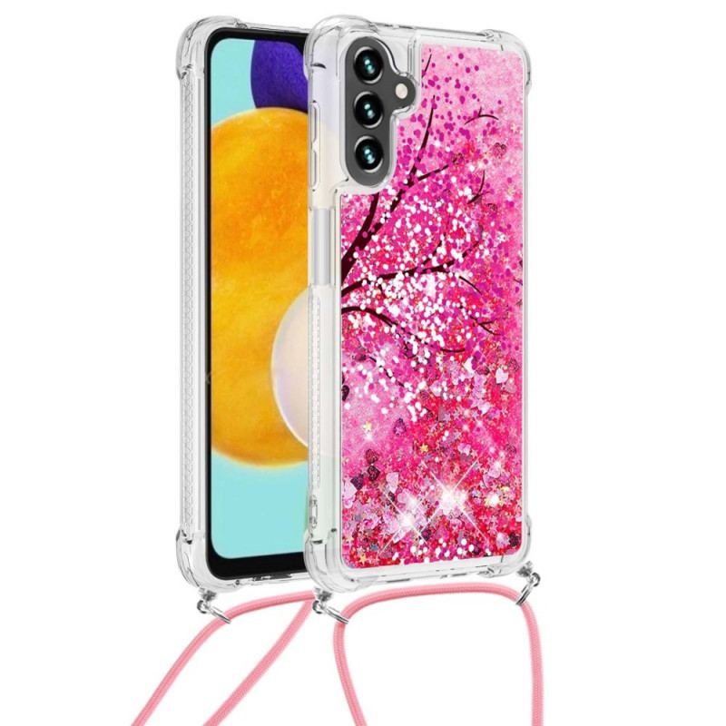 Coque Samsung Galaxy A13 5G / A04s à Cordon Paillettes Arbre