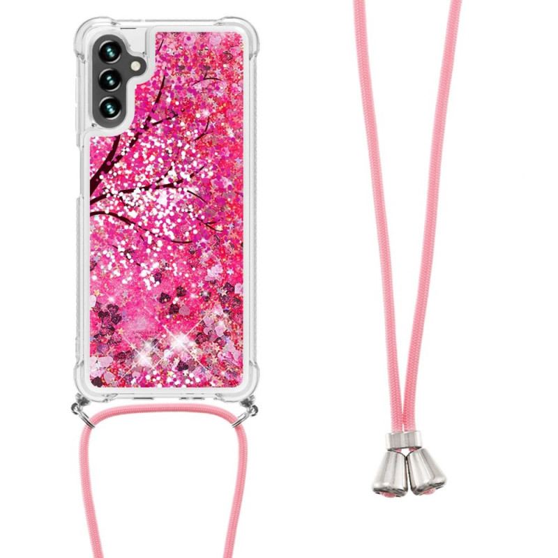 Coque Samsung Galaxy A13 5G / A04s à Cordon Paillettes Arbre