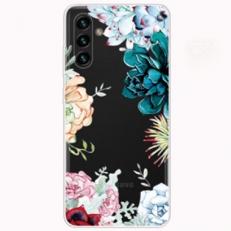 Coque Samsung Galaxy A13 5G / A04s Fleurs Aquarelle