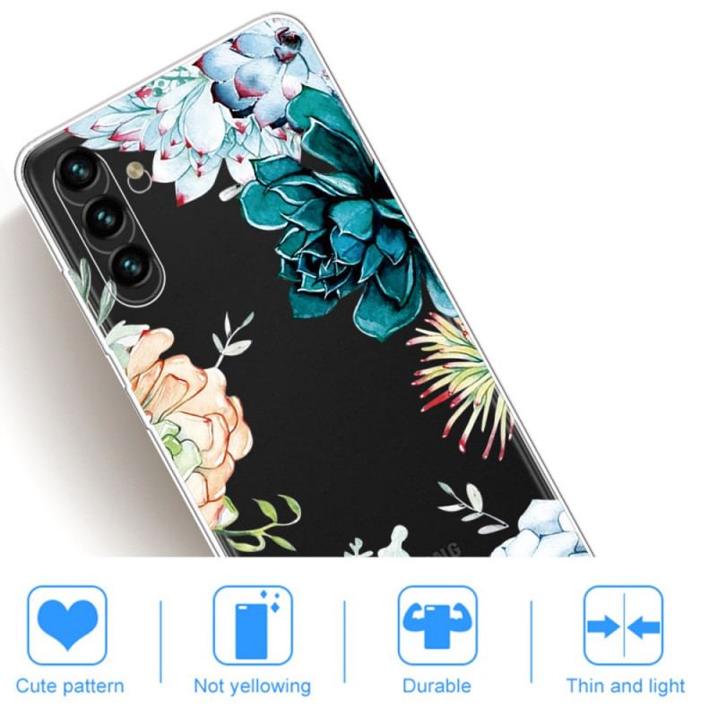 Coque Samsung Galaxy A13 5G / A04s Fleurs Aquarelle