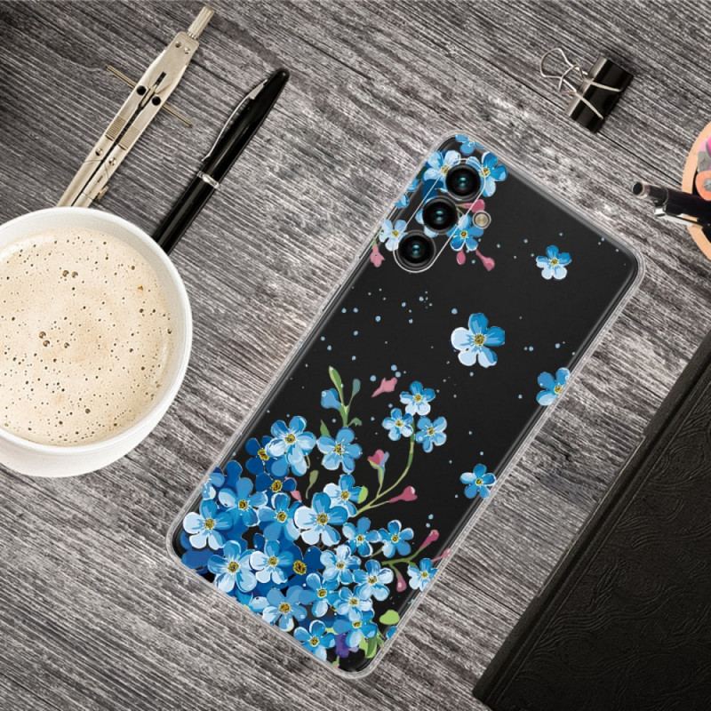 Coque Samsung Galaxy A13 5G / A04s Fleurs Bleues