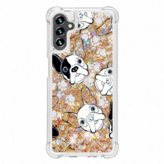 Coque Samsung Galaxy A13 5G / A04s Mr Chien Paillettes