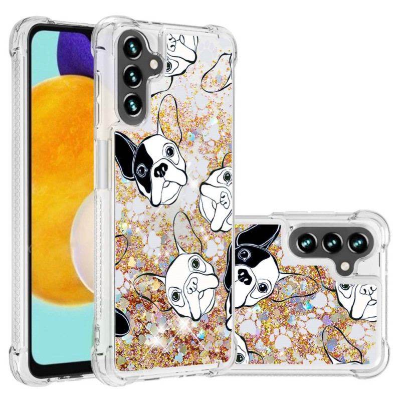 Coque Samsung Galaxy A13 5G / A04s Mr Chien Paillettes