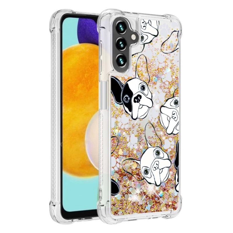 Coque Samsung Galaxy A13 5G / A04s Mr Chien Paillettes