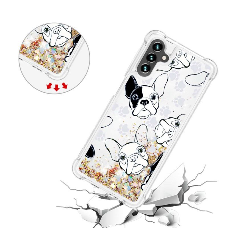 Coque Samsung Galaxy A13 5G / A04s Mr Chien Paillettes