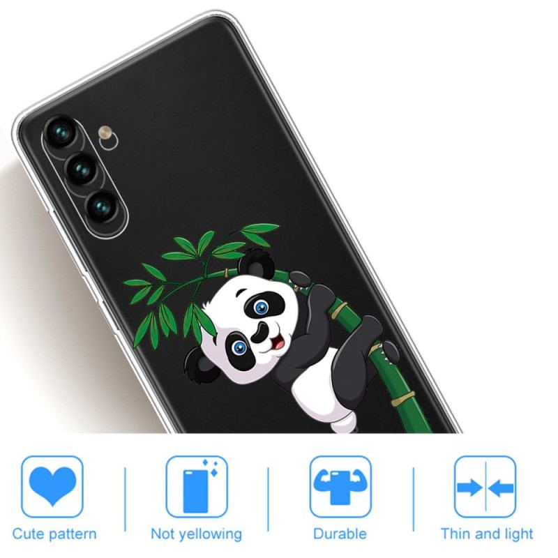 Coque Samsung Galaxy A13 5G / A04s Panda Sur Le Bambou