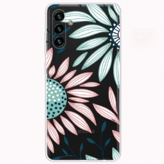 Coque Samsung Galaxy A13 5G / A04s Transparente Une Fleur