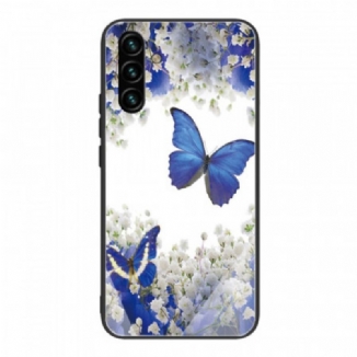 Coque Samsung Galaxy A13 5G / A04s Verre Trempé Papillons Design