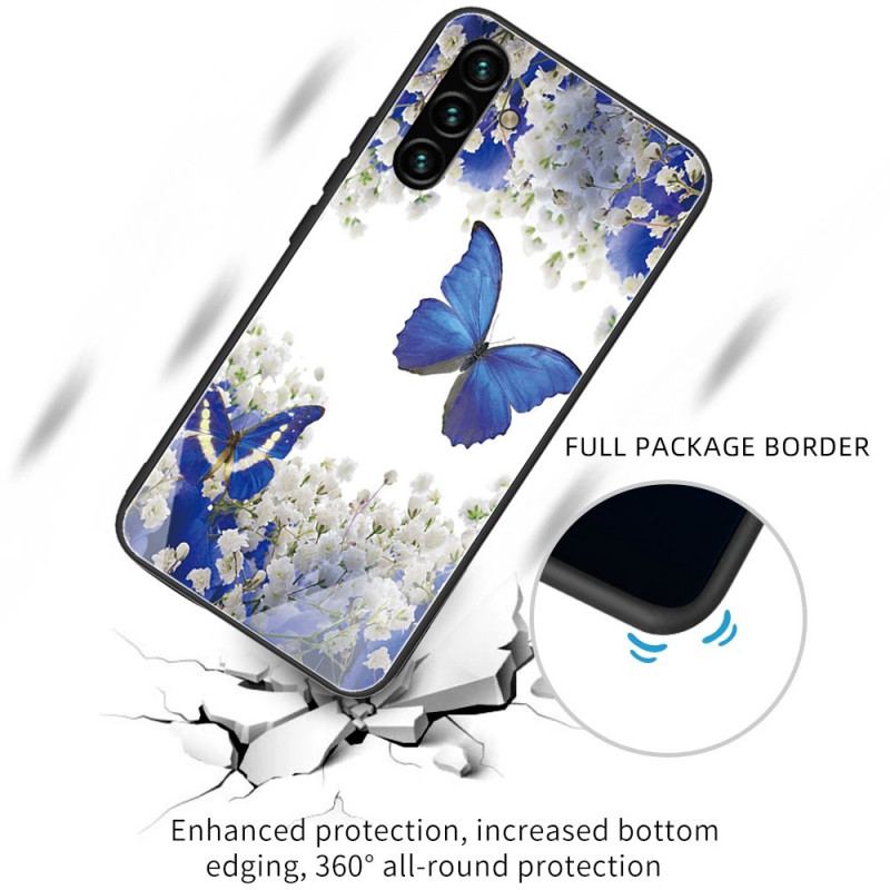 Coque Samsung Galaxy A13 5G / A04s Verre Trempé Papillons Design