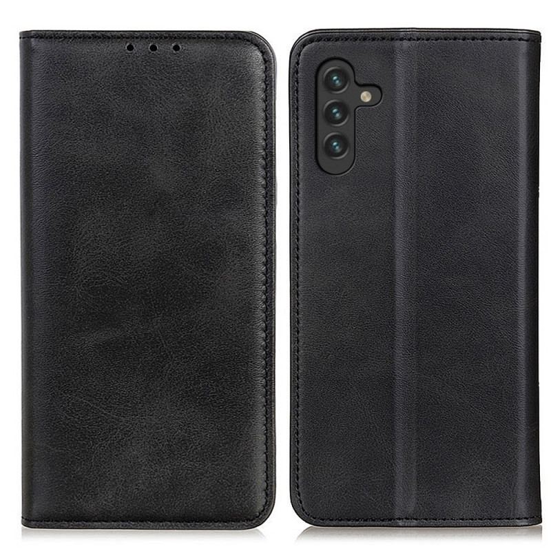 Flip Cover Samsung Galaxy A13 5G / A04s Cuir Fendu