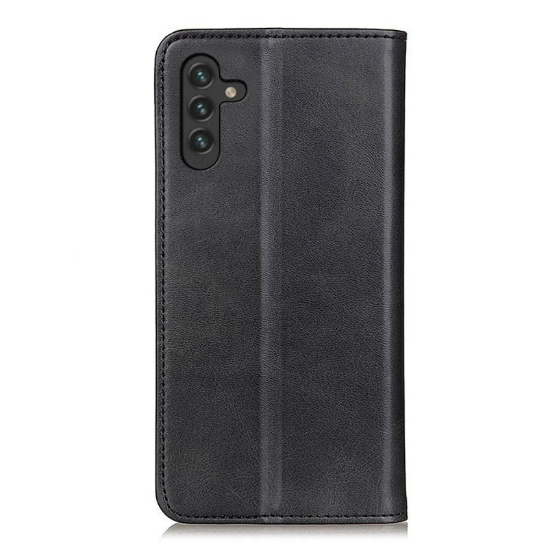 Flip Cover Samsung Galaxy A13 5G / A04s Cuir Fendu