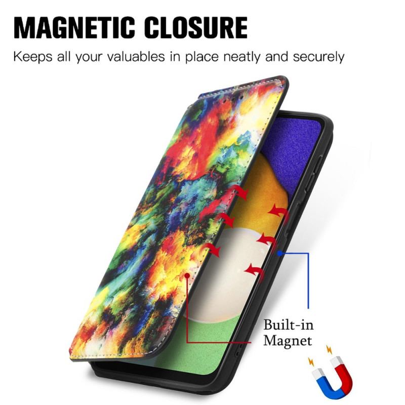 Flip Cover Samsung Galaxy A13 5G / A04s Design RFID Caseneo