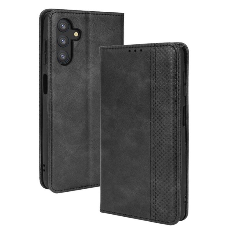 Flip Cover Samsung Galaxy A13 5G / A04s Effet Cuir Vintage Stylisé