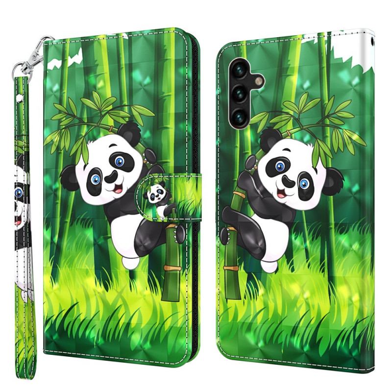 Housse Samsung Galaxy A13 5G / A04s Panda et Bambou