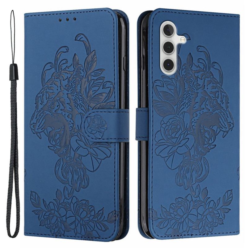 Housse Samsung Galaxy A13 5G / A04s Tigre Baroque à Lanière