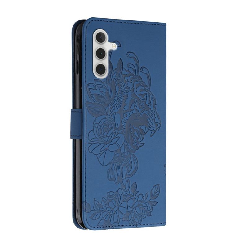 Housse Samsung Galaxy A13 5G / A04s Tigre Baroque à Lanière