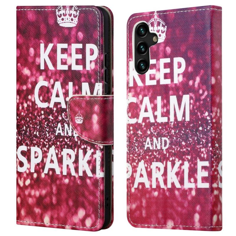 Housse Samsung Galaxy A13 5G Keep Calm and Sparkle