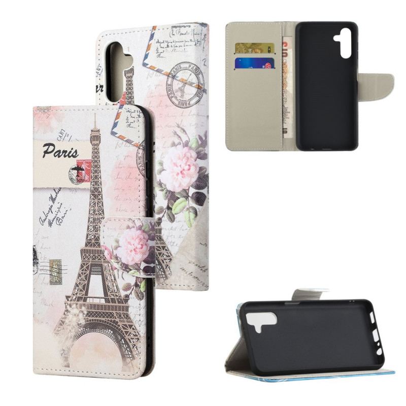 Housse Samsung Galaxy A13 5G Tour Eiffel Rétro