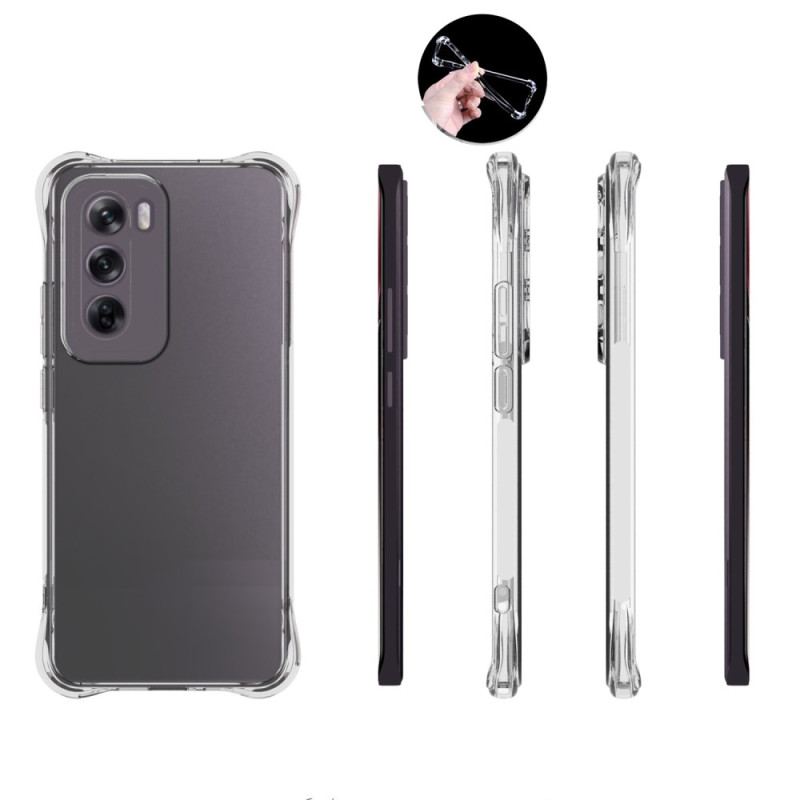 Coque Oppo Reno 12 5G Transparente Coins Renforcés