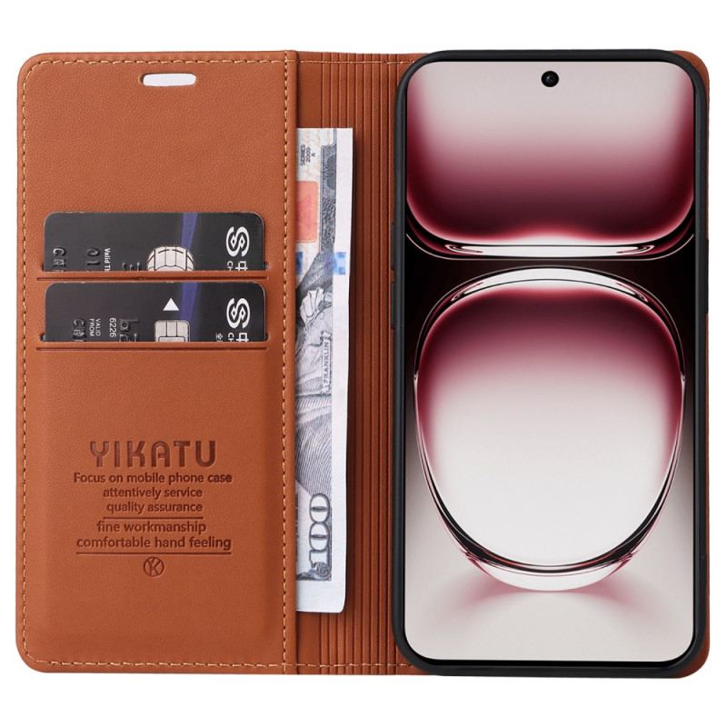 Flip Cover Oppo Reno 12 5G Style Cuir YIKATU