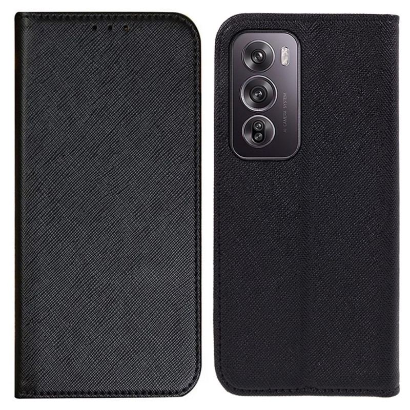 Flip Cover Oppo Reno 12 5G Texture Croisée