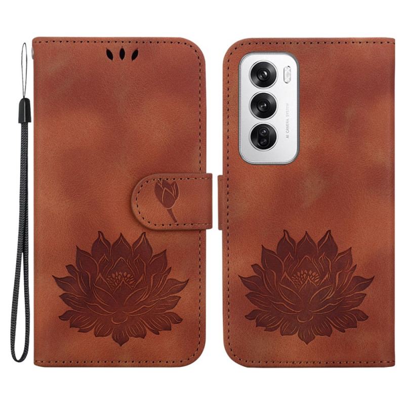 Housse Oppo Reno 12 5G Fleur de Lotus