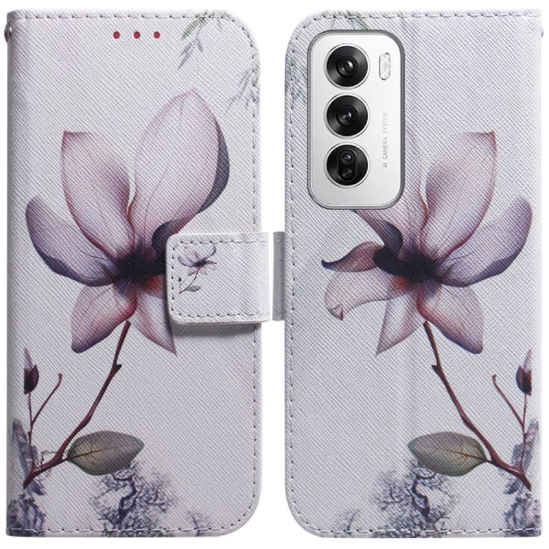 Housse Oppo Reno 12 5G Fleur Rose