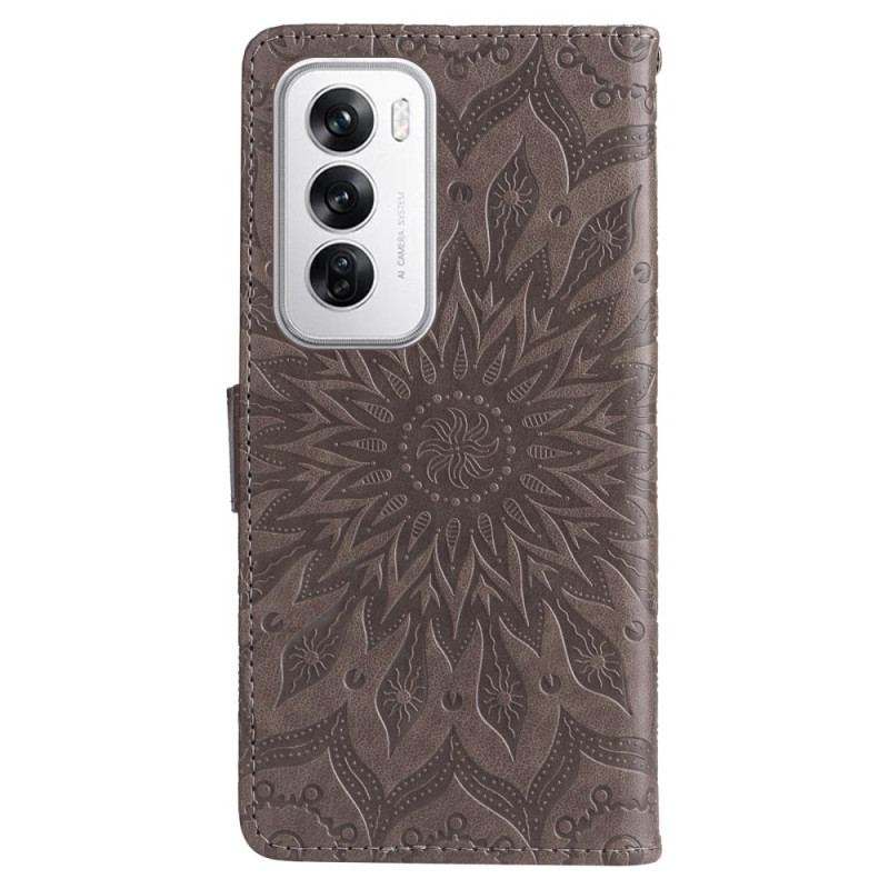 Housse Oppo Reno 12 5G Mandala à Lanière