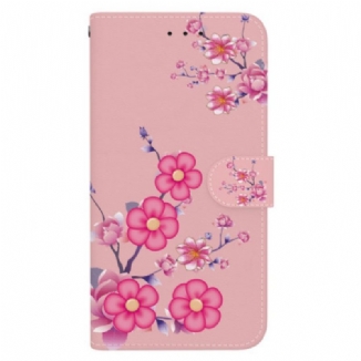 Housse Oppo Reno 12 5G Sakura à Lanière