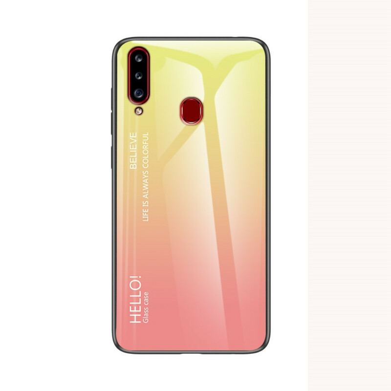 Coque Samsung Galaxy A20s Verre Trempé Hello