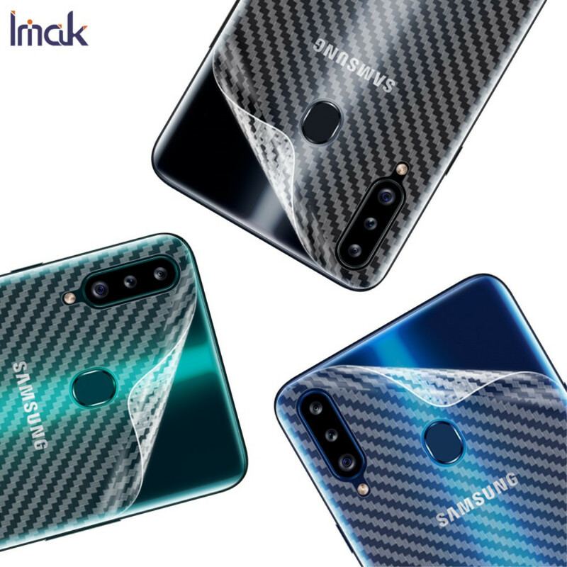 Film de Protection Arrière pour Samsung Galaxy A20s Style Carbone IMAK