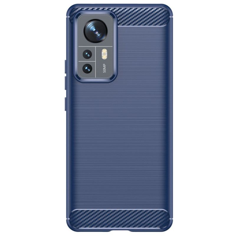 Coque Xiaomi 12 Pro Fibre Carbone Brossée