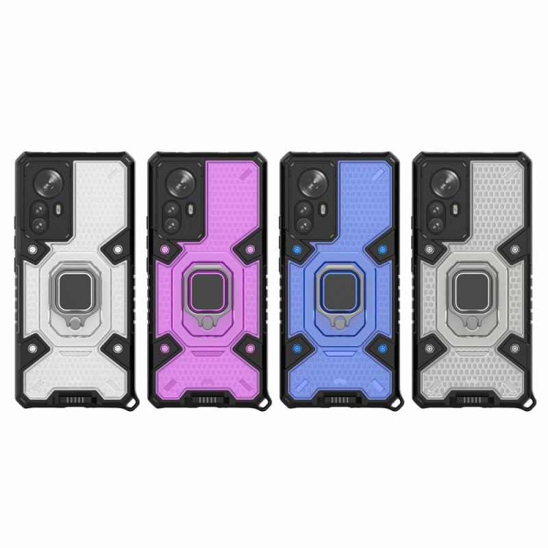 Coque Xiaomi 12 Pro Nid d'Abeille avec Anneau-Support