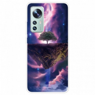 Coque Xiaomi 12 Pro Silicone Arbre Resplendissant