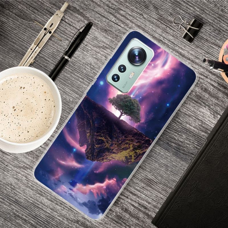 Coque Xiaomi 12 Pro Silicone Arbre Resplendissant