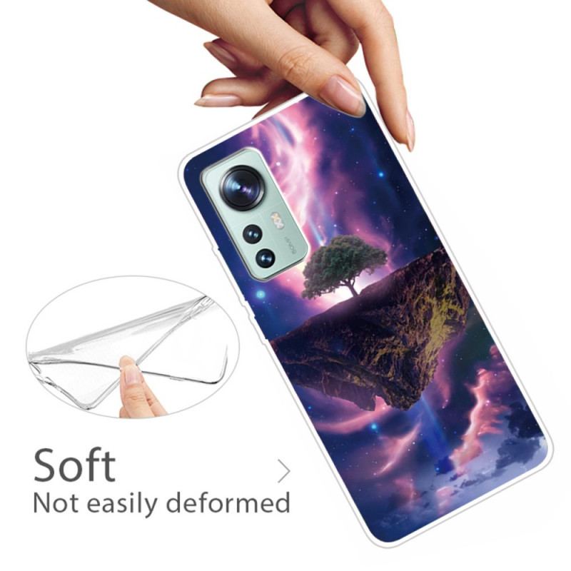 Coque Xiaomi 12 Pro Silicone Arbre Resplendissant