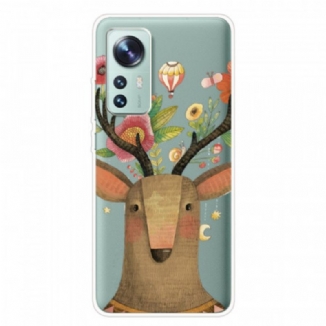 Coque Xiaomi 12 Pro Silicone Cerf Tribal