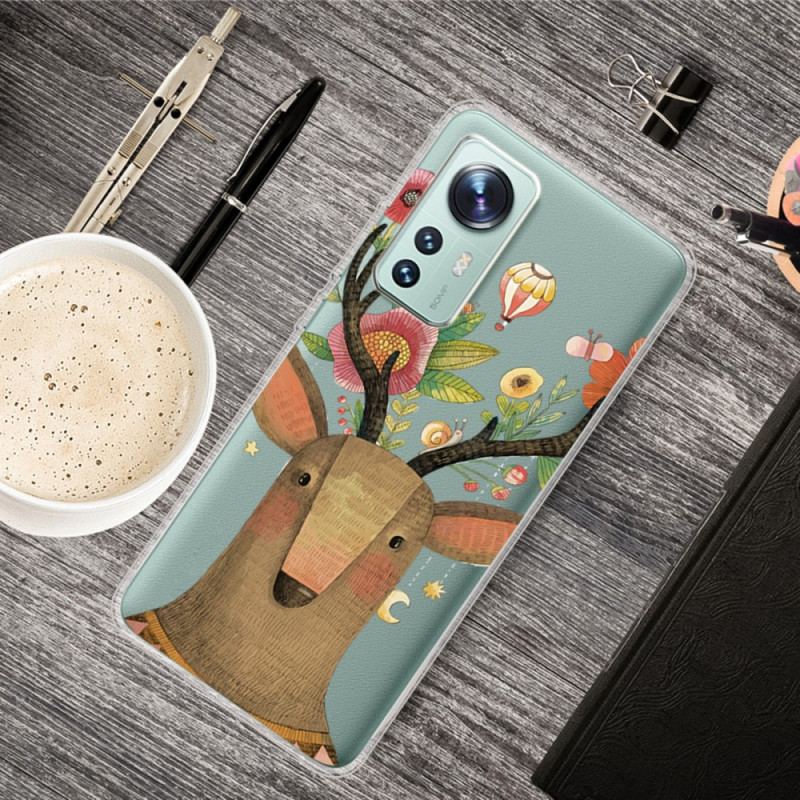 Coque Xiaomi 12 Pro Silicone Cerf Tribal