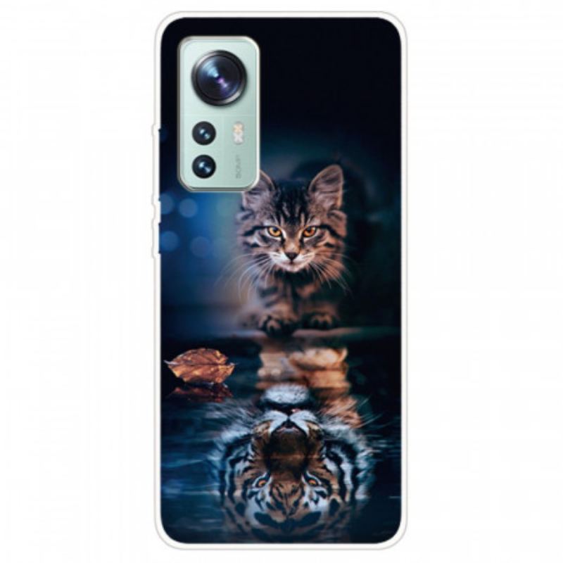 Coque Xiaomi 12 Pro Silicone Chat aux Aguets