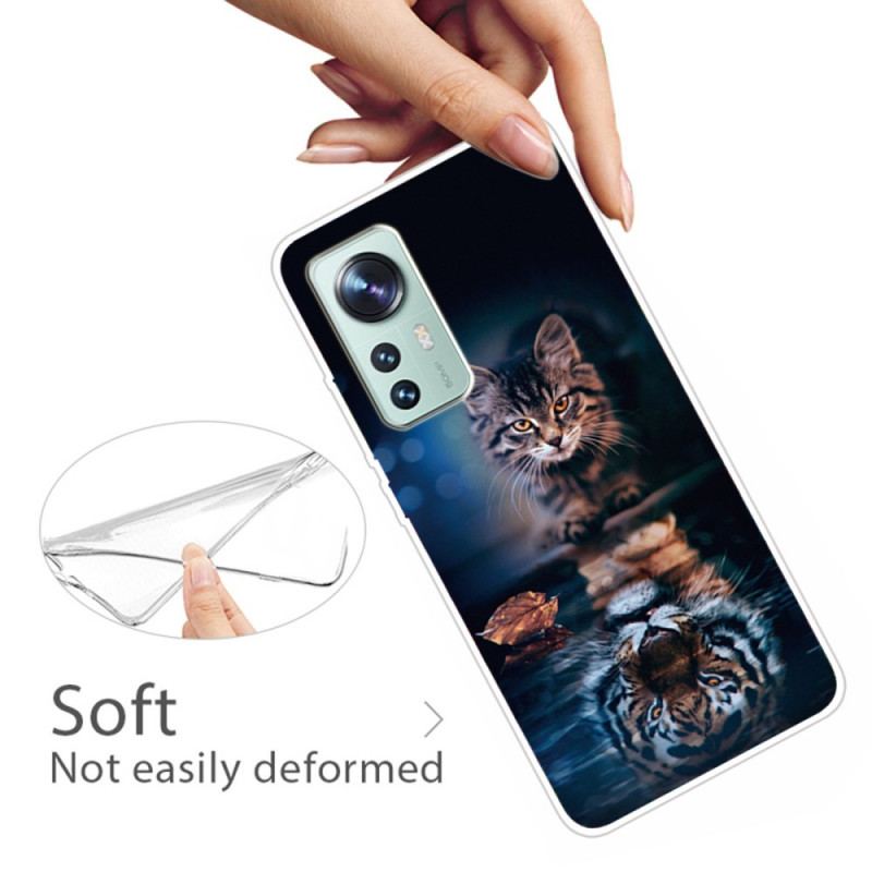 Coque Xiaomi 12 Pro Silicone Chat aux Aguets