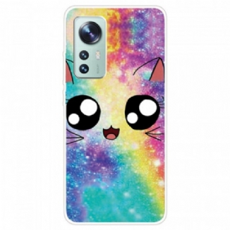 Coque Xiaomi 12 Pro Silicone Chat Déco