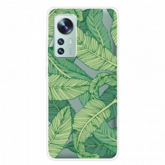 Coque Xiaomi 12 Pro Silicone Feuilles