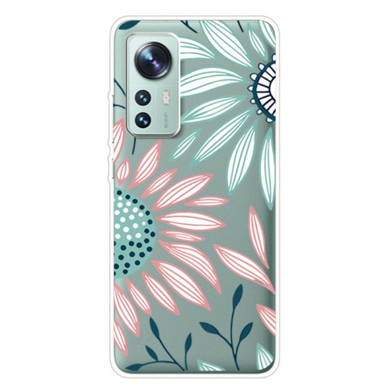 Coque Xiaomi 12 Pro Silicone Fleur