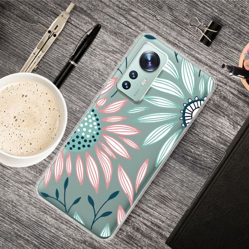 Coque Xiaomi 12 Pro Silicone Fleur